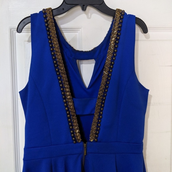 blue mid length dress - Picture 4 of 8